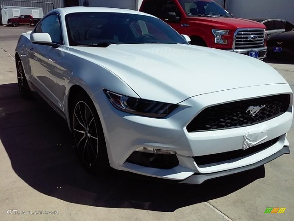 2016 Mustang EcoBoost Coupe - Oxford White / Ebony photo #1