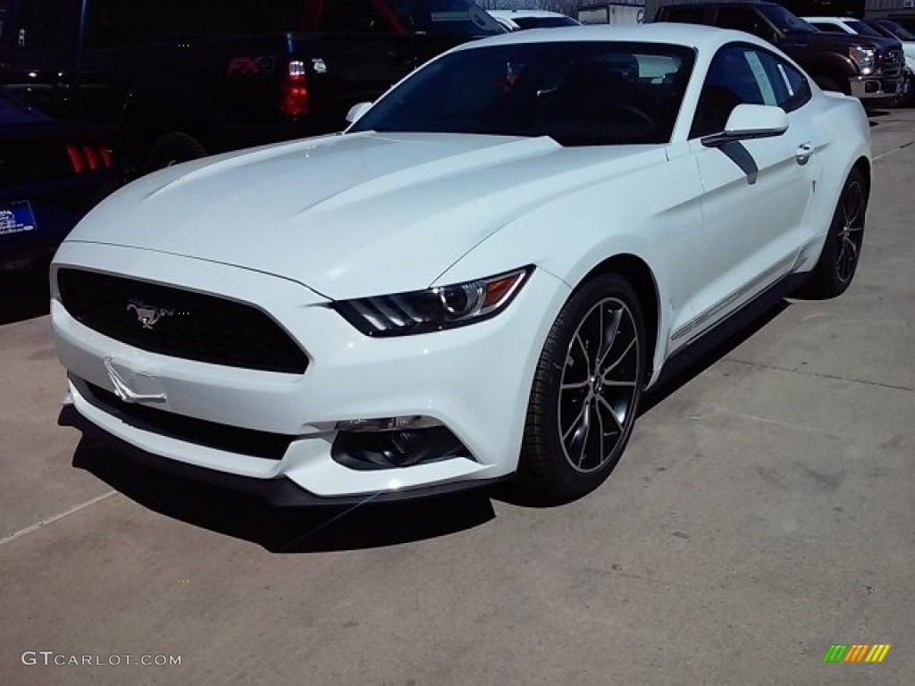 2016 Mustang EcoBoost Coupe - Oxford White / Ebony photo #9