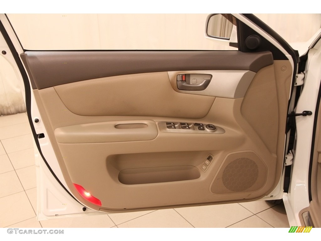 2008 Optima LX V6 - Clear White / Beige photo #4
