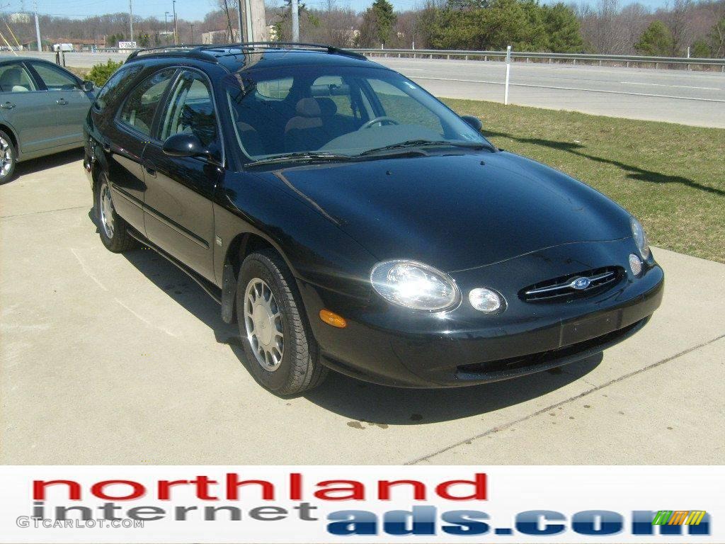 1998 Taurus SE Wagon - Black / Medium Graphite photo #5