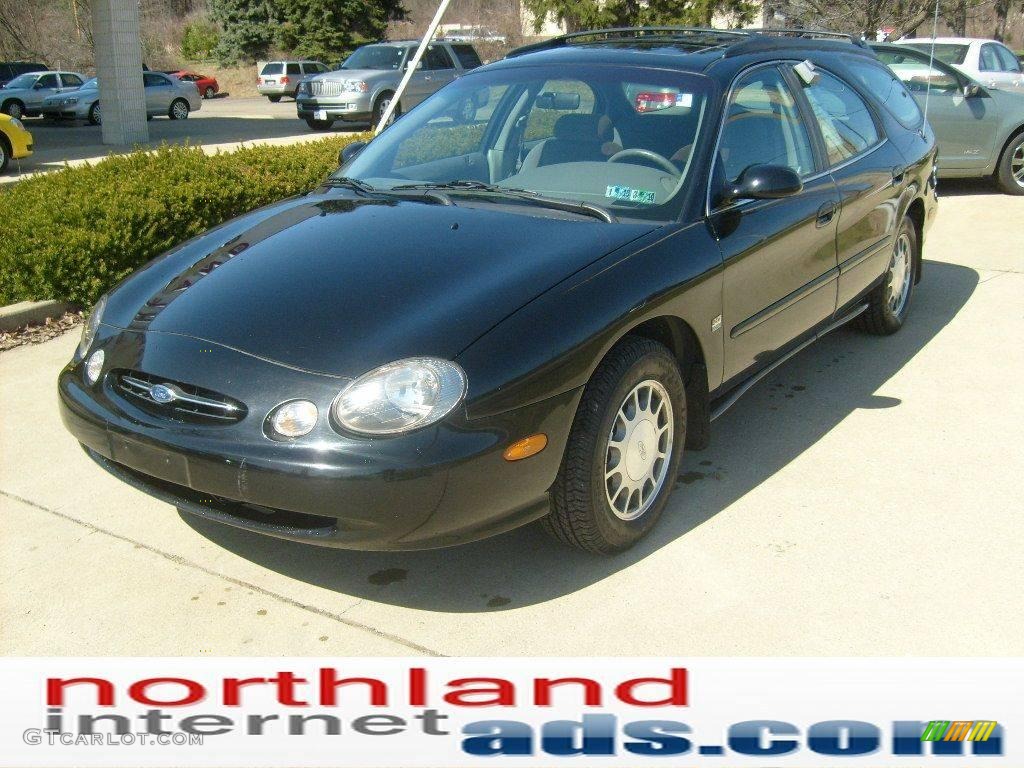 1998 Taurus SE Wagon - Black / Medium Graphite photo #7