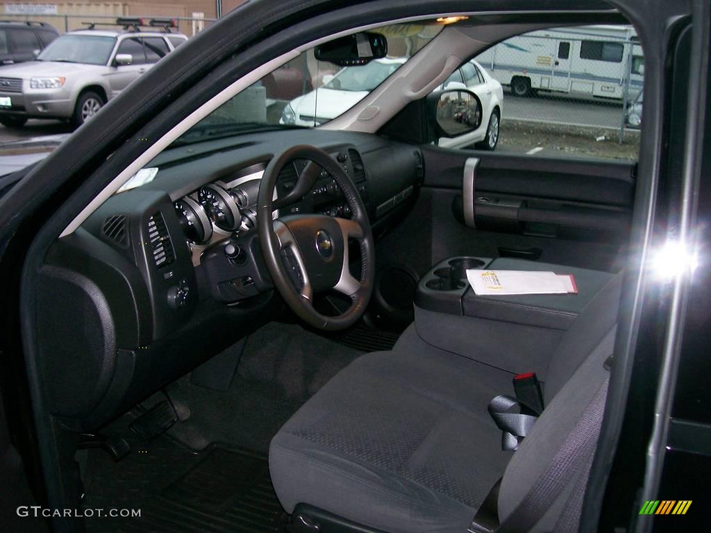 2007 Silverado 1500 Work Truck Extended Cab 4x4 - Black / Ebony Black photo #4