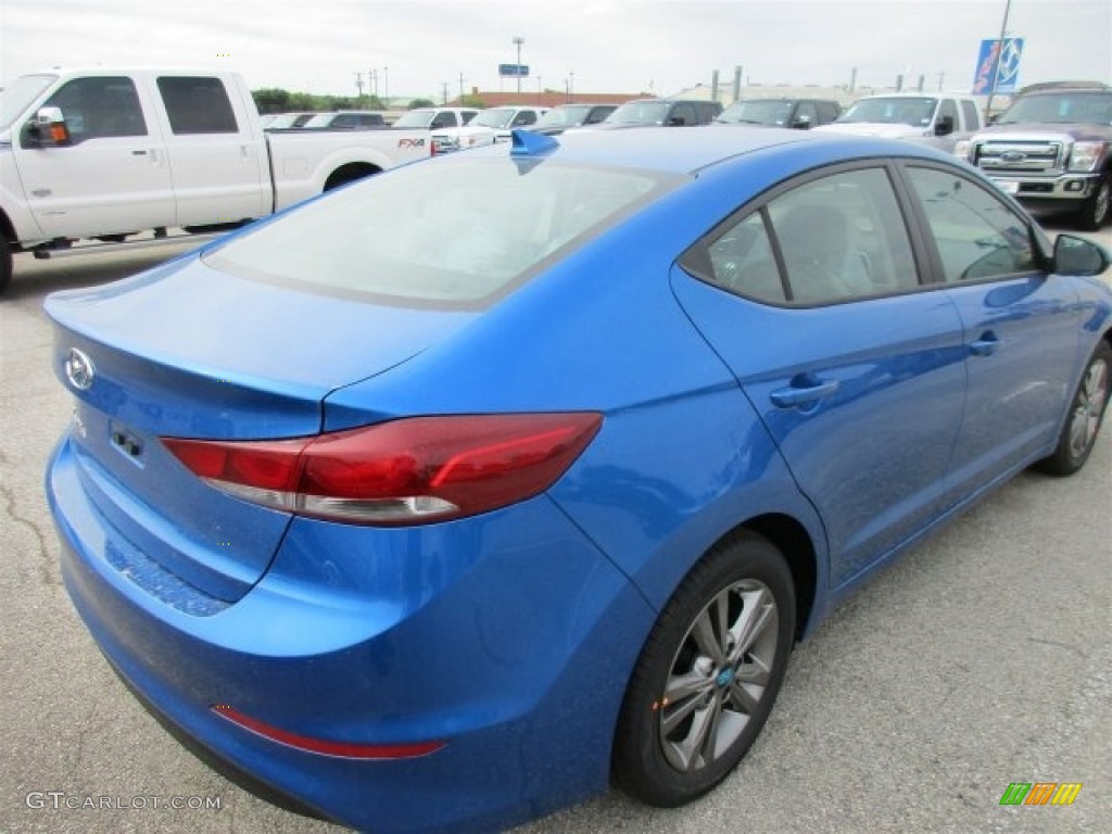 2017 Elantra SE - Electric Blue / Gray photo #6