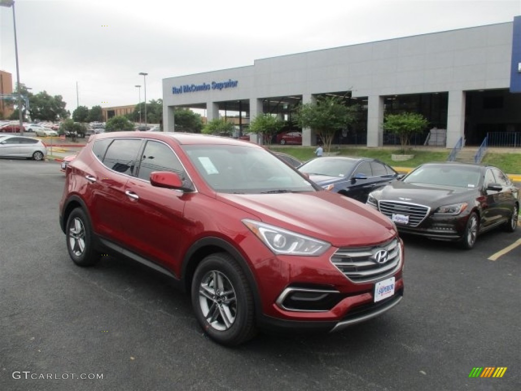 2017 Santa Fe Sport FWD - Serrano Red / Beige photo #1