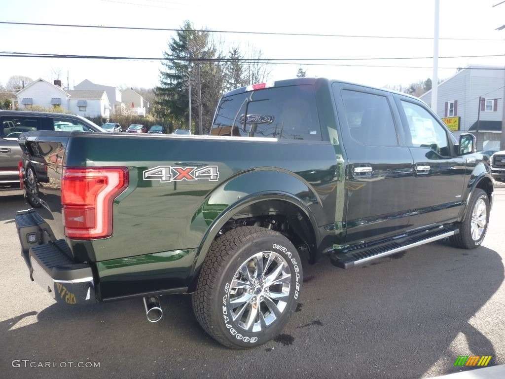 2016 F150 Lariat SuperCrew 4x4 - Green Gem / Black photo #5