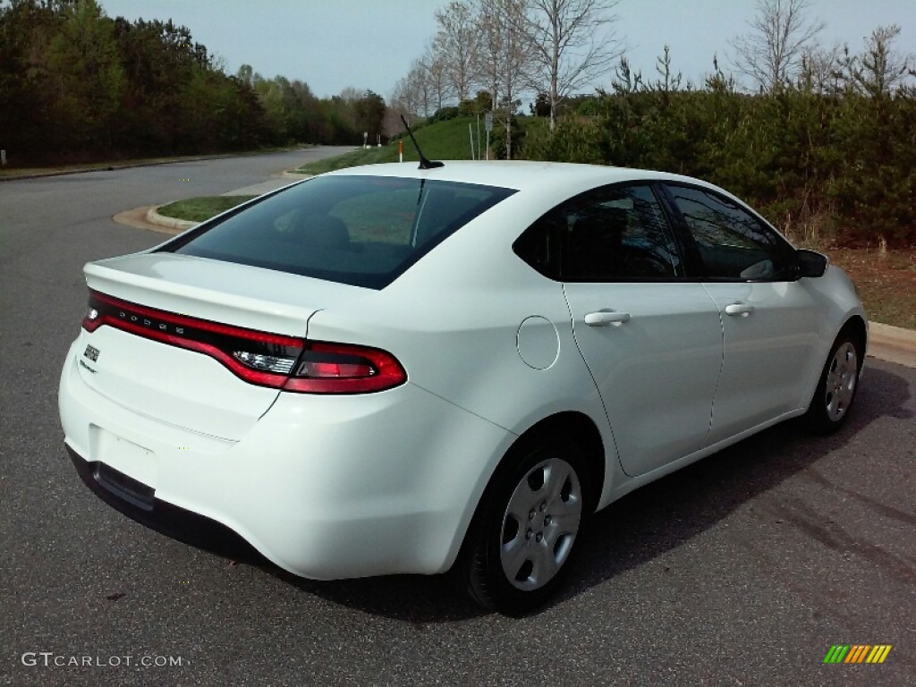 2015 Dart SE - Bright White / Black photo #7