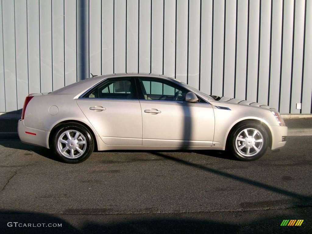 2008 CTS Sedan - Gold Mist / Cashmere/Cocoa photo #2