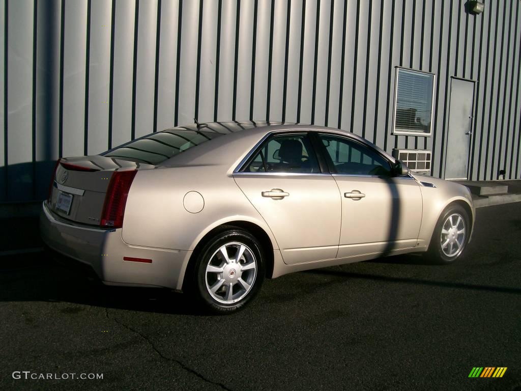 2008 CTS Sedan - Gold Mist / Cashmere/Cocoa photo #3
