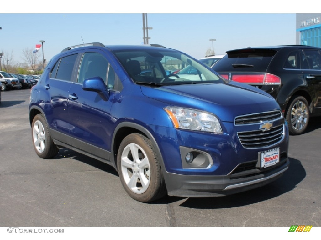 2015 Trax LTZ - Brilliant Blue Metallic / Jet Black/Light Titanium photo #2