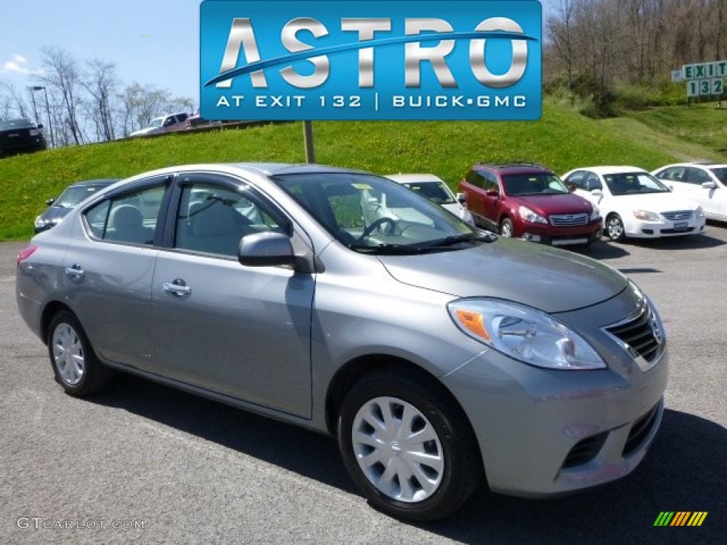 2012 Versa 1.6 SL Sedan - Magnetic Gray Metallic / Charcoal photo #1