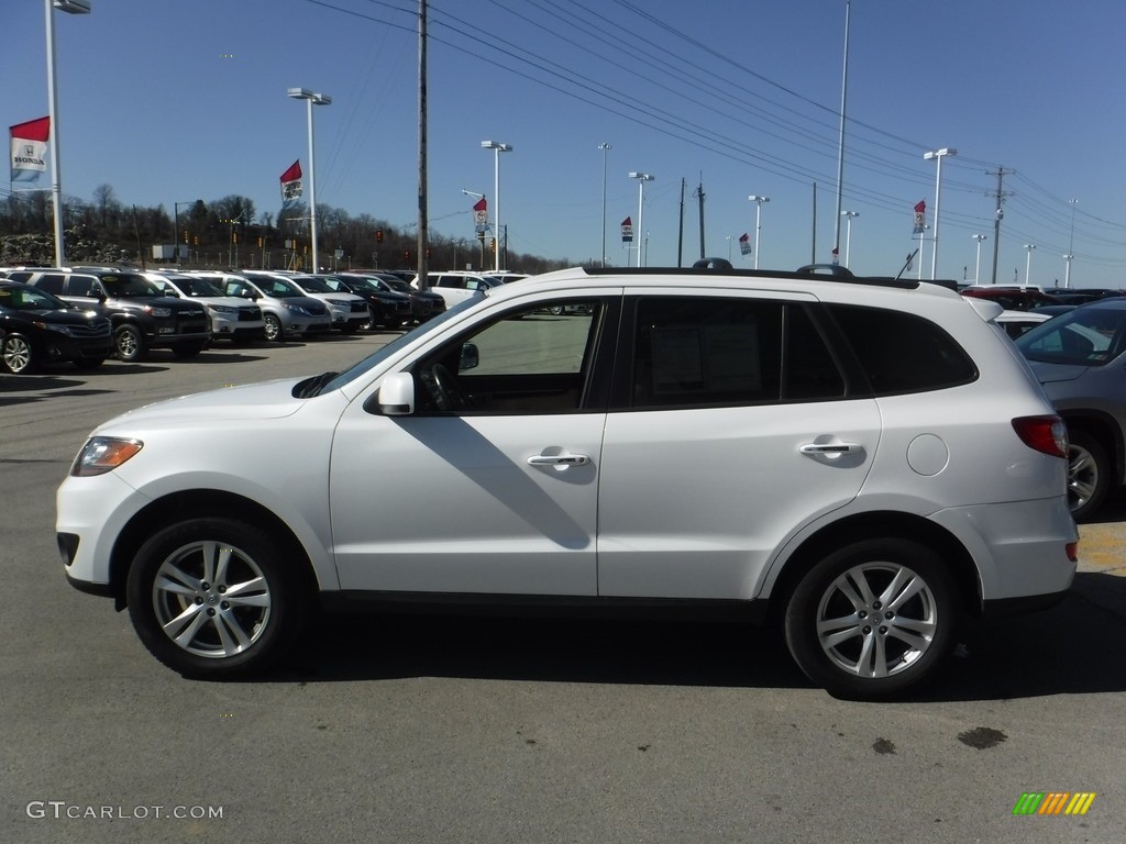 2011 Santa Fe Limited AWD - Frost White Pearl / Beige photo #7
