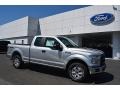 2016 Ingot Silver Ford F150 XL SuperCab 4x4  photo #1
