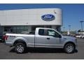 2016 Ingot Silver Ford F150 XL SuperCab 4x4  photo #2