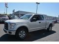 2016 Ingot Silver Ford F150 XL SuperCab 4x4  photo #3