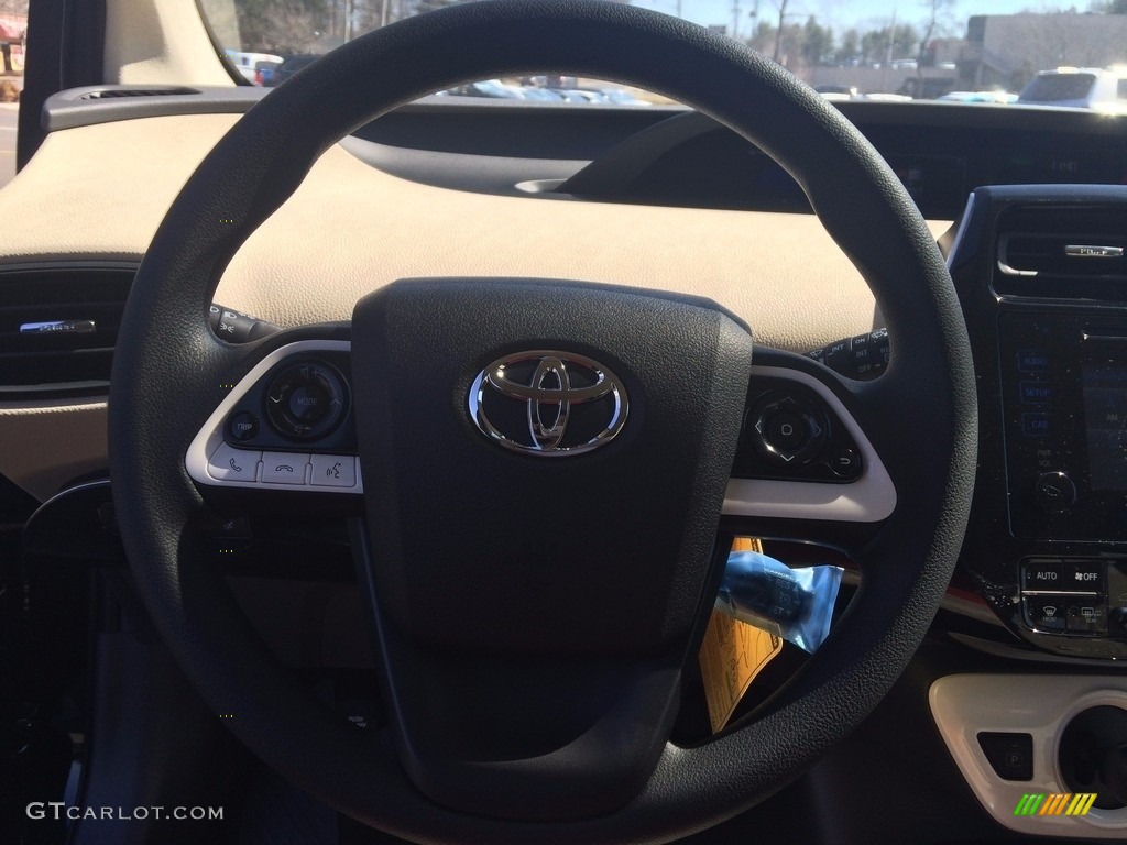 2016 Prius Two - Midnight Black Metallic / Harvest Beige photo #3