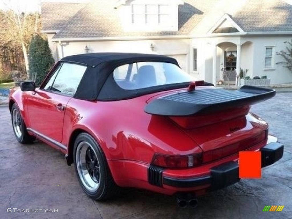 Guards Red 1989 Porsche 911 Carrera Turbo Cabriolet Exterior Photo #112286175
