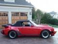 1989 Guards Red Porsche 911 Carrera Turbo Cabriolet  photo #6