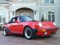 Guards Red 1989 Porsche 911 Carrera Turbo Cabriolet Exterior