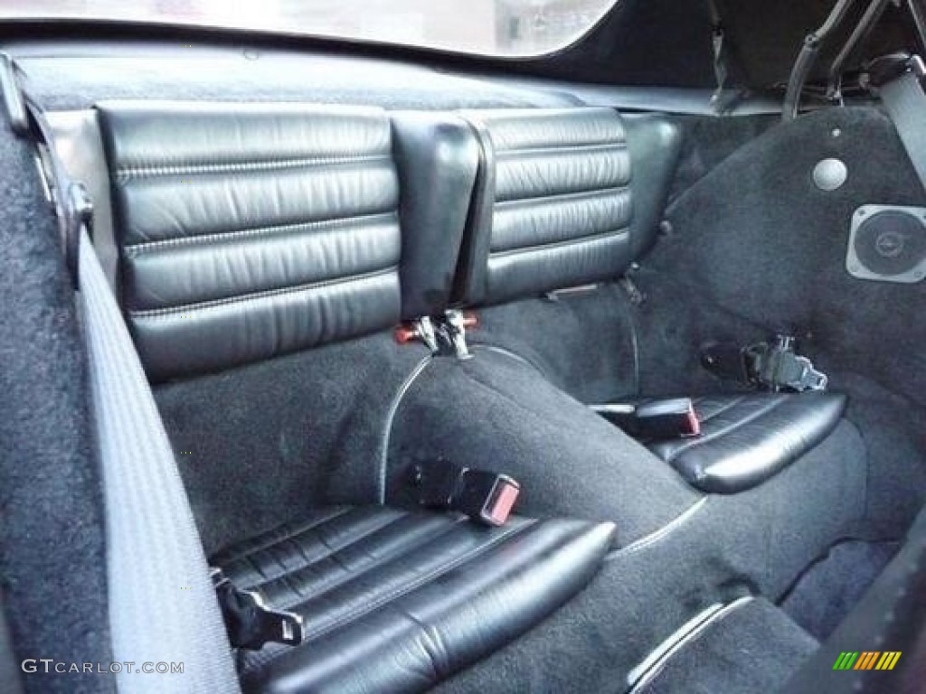 Black Interior 1989 Porsche 911 Carrera Turbo Cabriolet