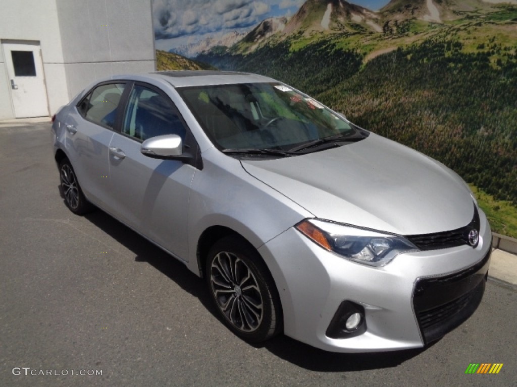 2014 Corolla S - Classic Silver Metallic / Black photo #2