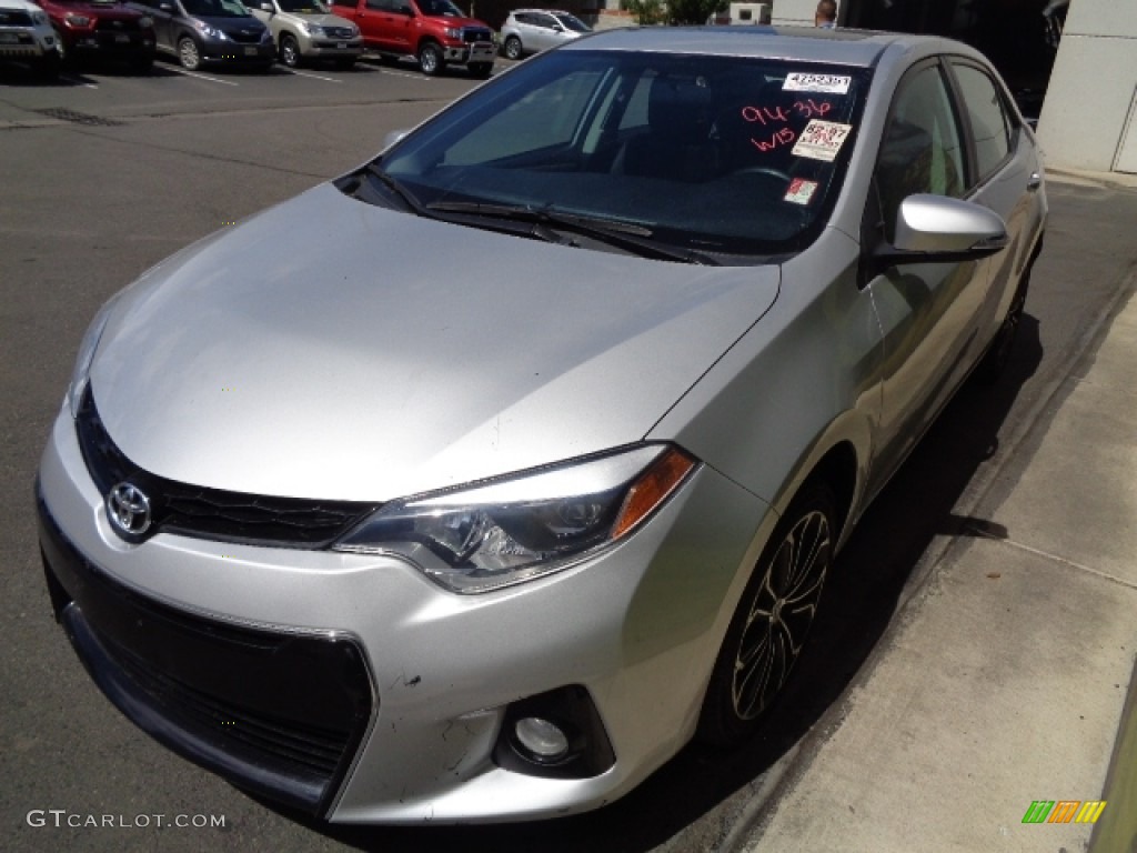 2014 Corolla S - Classic Silver Metallic / Black photo #4