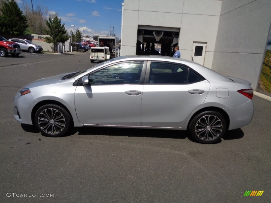 2014 Corolla S - Classic Silver Metallic / Black photo #5