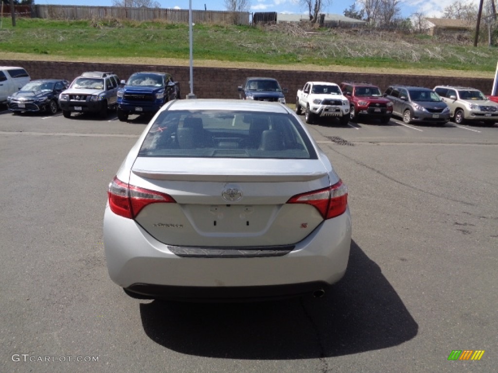2014 Corolla S - Classic Silver Metallic / Black photo #7