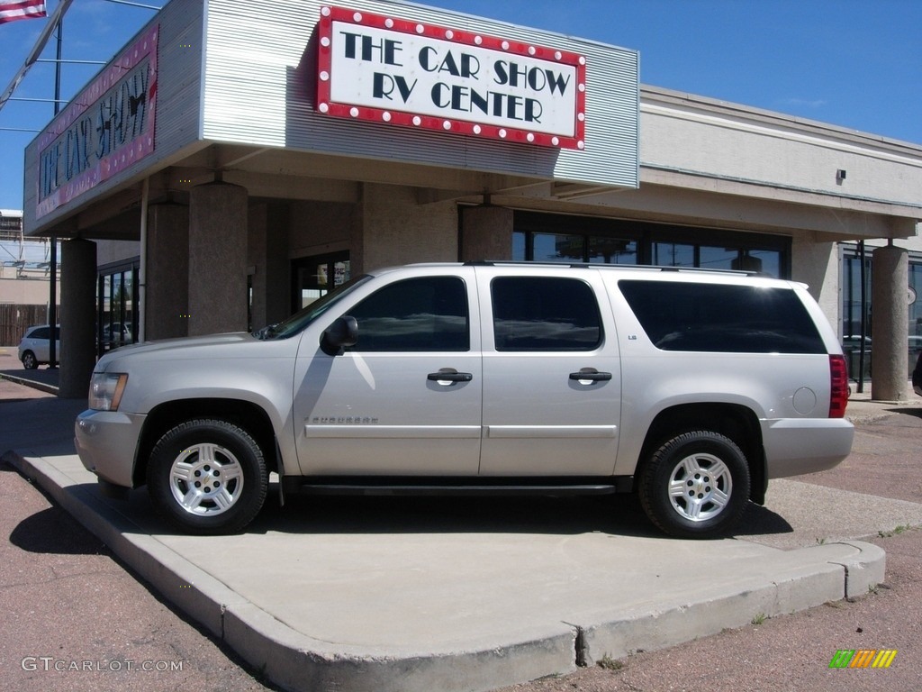 2007 Suburban 1500 LS 4x4 - Silver Birch Metallic / Light Titanium/Dark Titanium photo #2