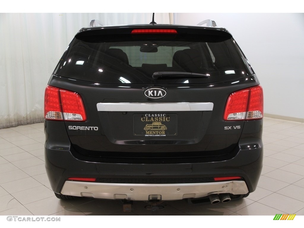 2011 Sorento SX V6 AWD - Ebony Black / Black photo #17