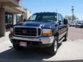 2000 Deep Wedgewood Blue Metallic Ford F250 Super Duty Lariat Extended Cab 4x4  photo #2