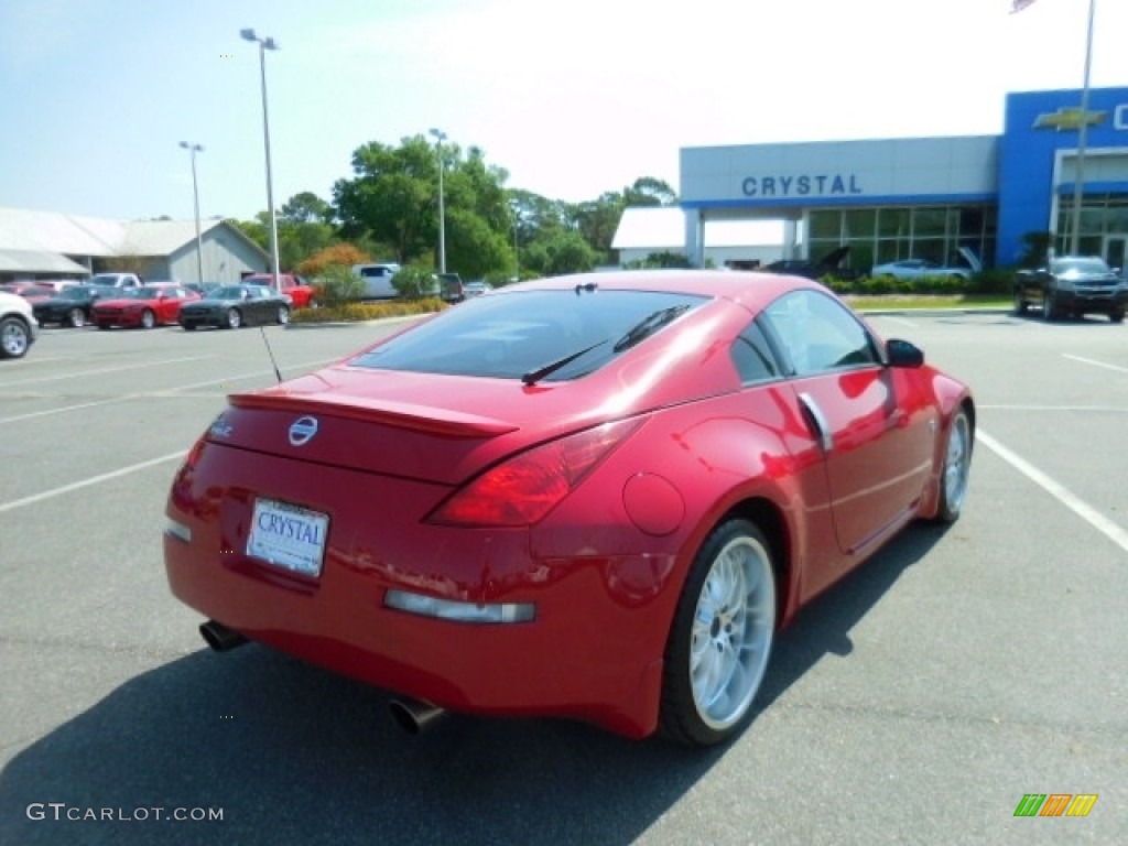 2005 350Z Enthusiast Coupe - Redline / Charcoal photo #7