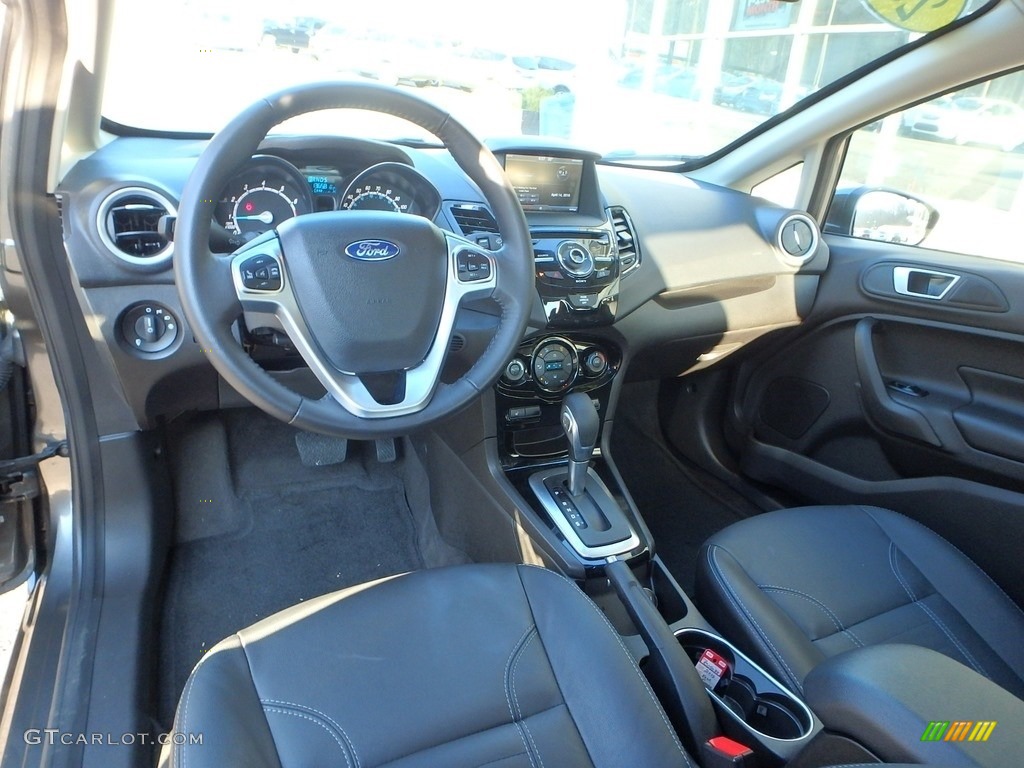 2015 Fiesta Titanium Sedan - Magnetic Metallic / Charcoal Black photo #17