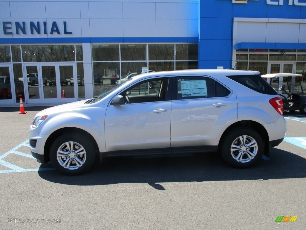 2016 Equinox LS AWD - Silver Ice Metallic / Jet Black photo #2