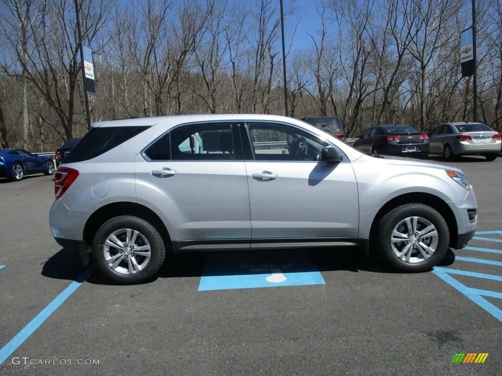2016 Equinox LS AWD - Silver Ice Metallic / Jet Black photo #8