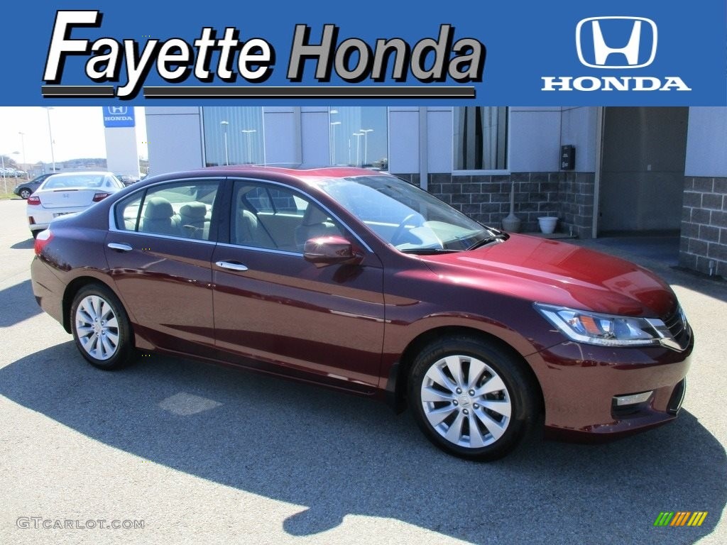 2014 Accord EX Sedan - Basque Red Pearl II / Ivory photo #1