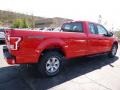 2016 Race Red Ford F150 XL SuperCab 4x4  photo #2