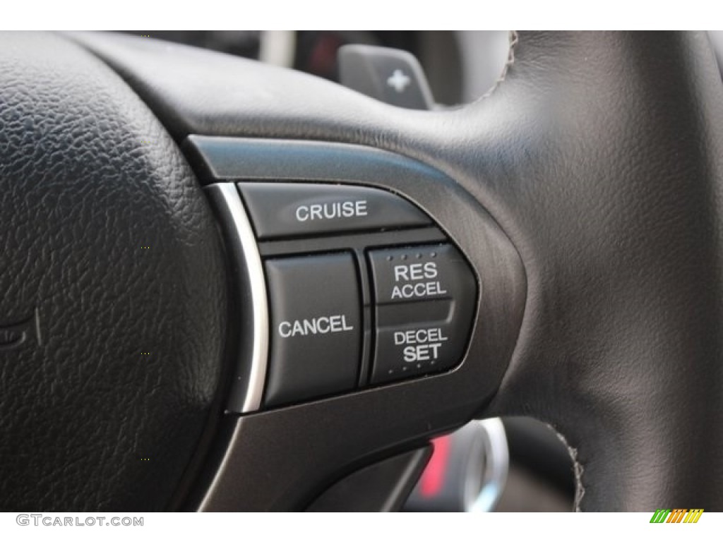 2013 Acura TSX Technology Sport Wagon Parchment Steering Wheel Photo #112295040