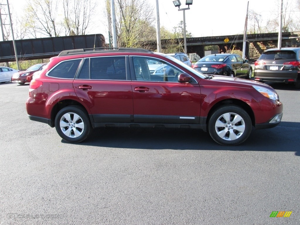 2011 Outback 2.5i Limited Wagon - Ruby Red Pearl / Warm Ivory photo #5