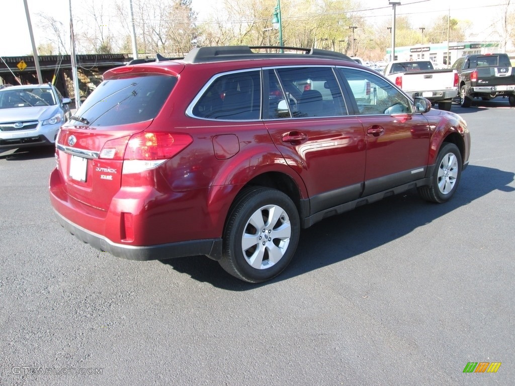 2011 Outback 2.5i Limited Wagon - Ruby Red Pearl / Warm Ivory photo #6