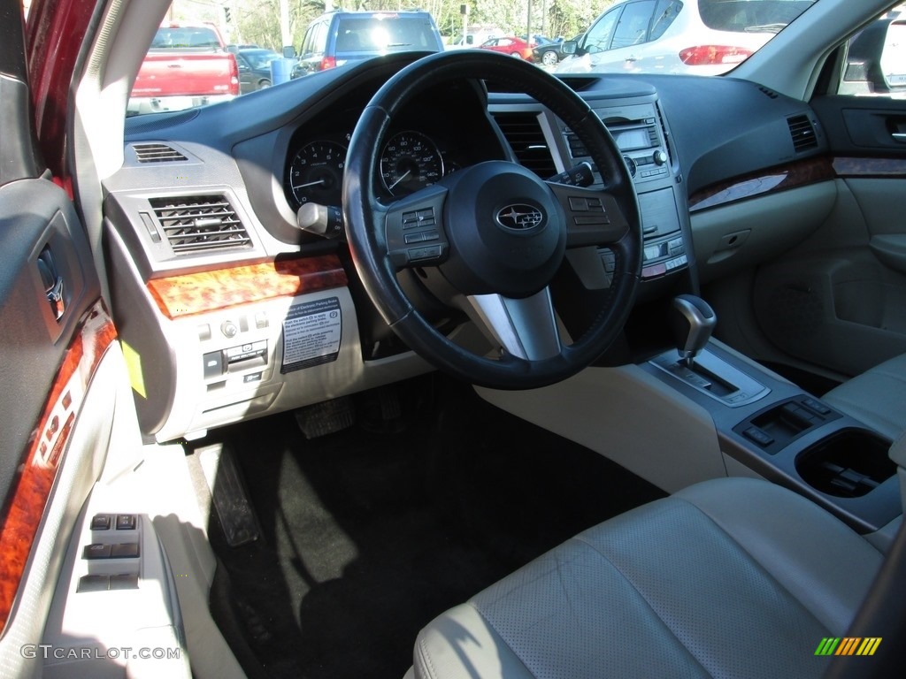 2011 Outback 2.5i Limited Wagon - Ruby Red Pearl / Warm Ivory photo #11