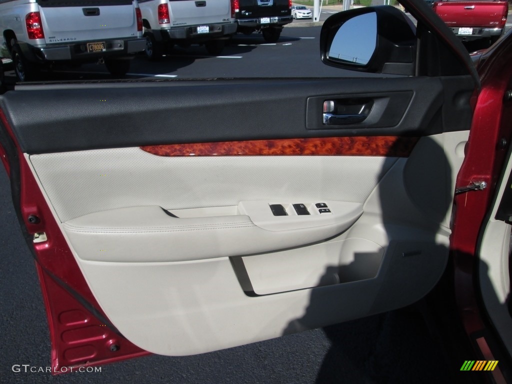 2011 Outback 2.5i Limited Wagon - Ruby Red Pearl / Warm Ivory photo #13