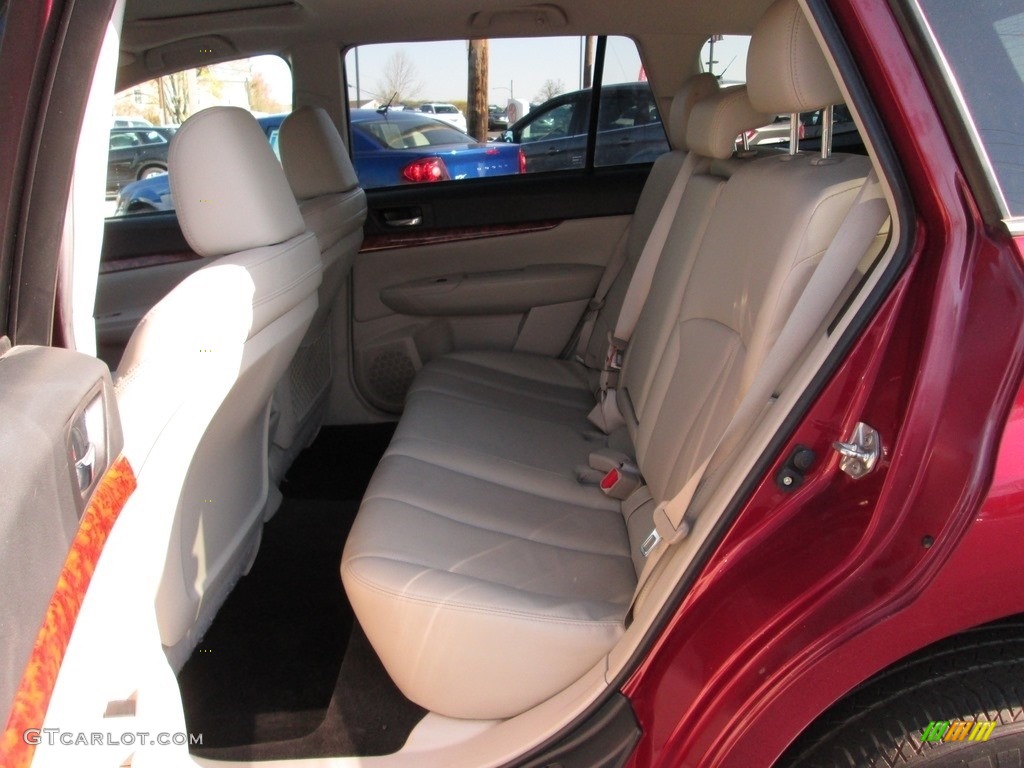 2011 Outback 2.5i Limited Wagon - Ruby Red Pearl / Warm Ivory photo #21