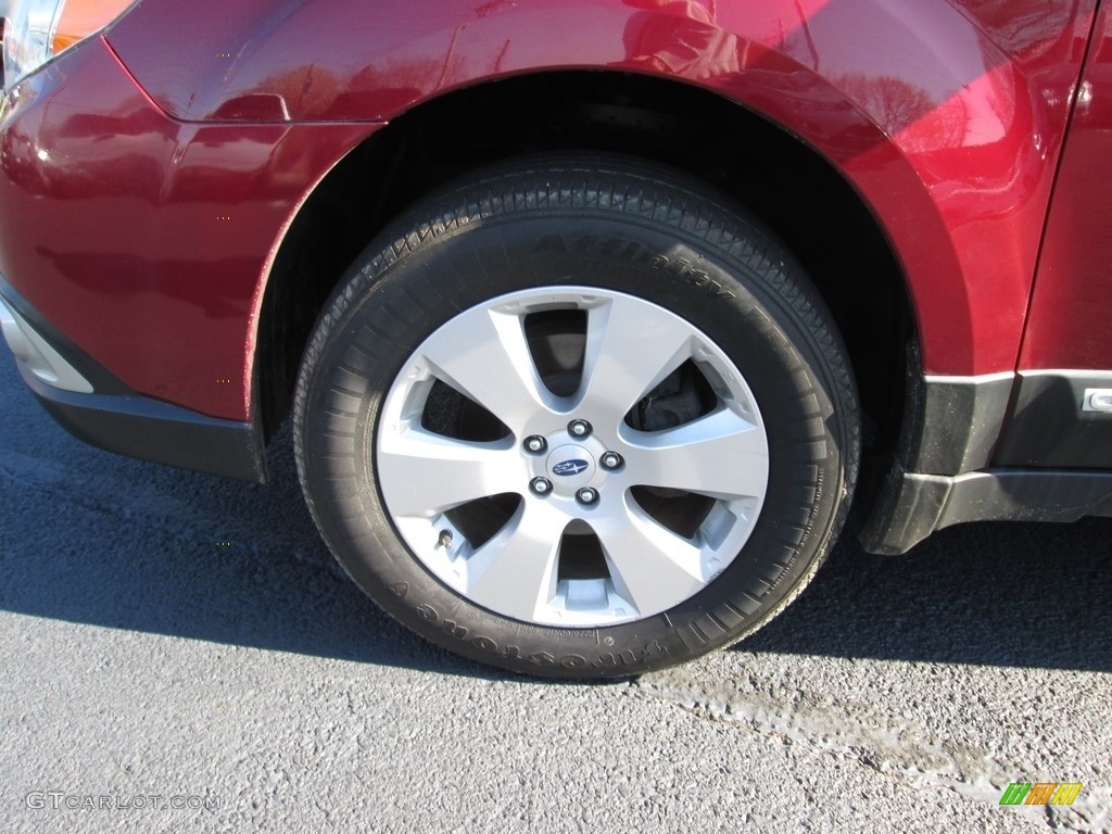 2011 Outback 2.5i Limited Wagon - Ruby Red Pearl / Warm Ivory photo #22