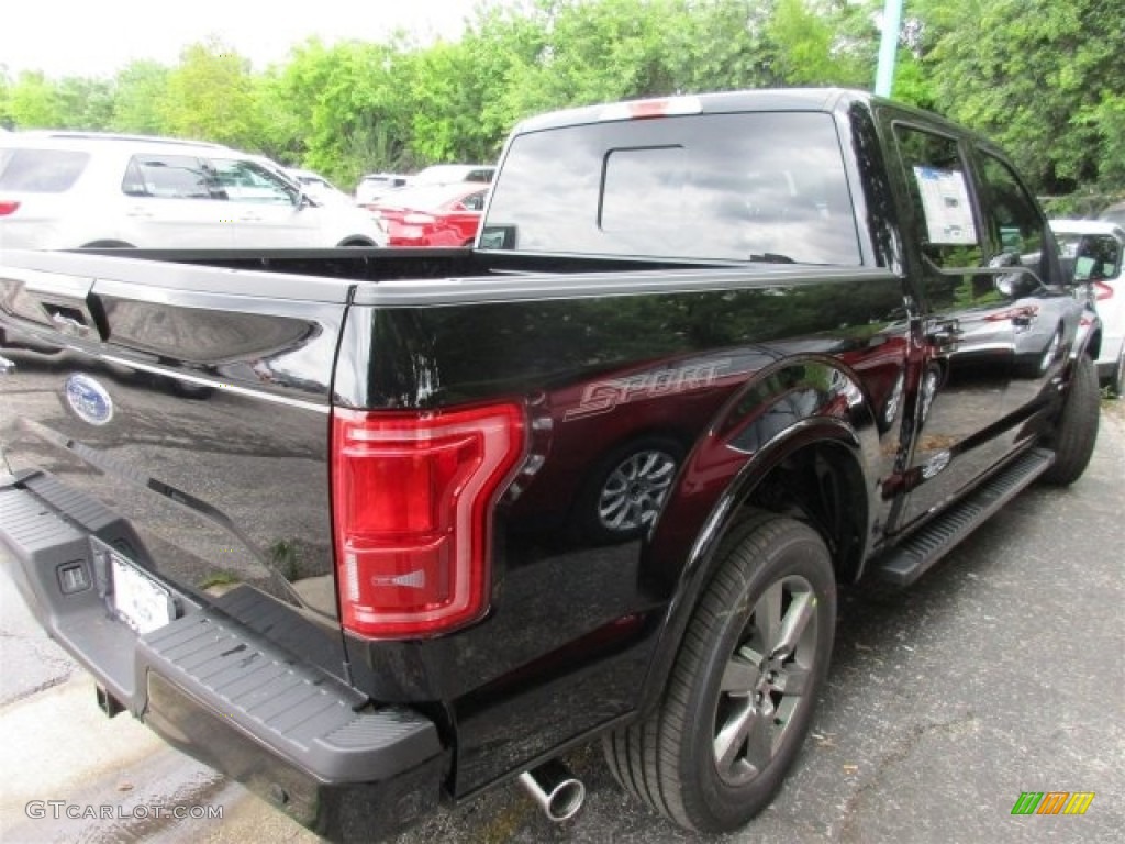 2016 F150 Lariat SuperCrew - Shadow Black / Black photo #9