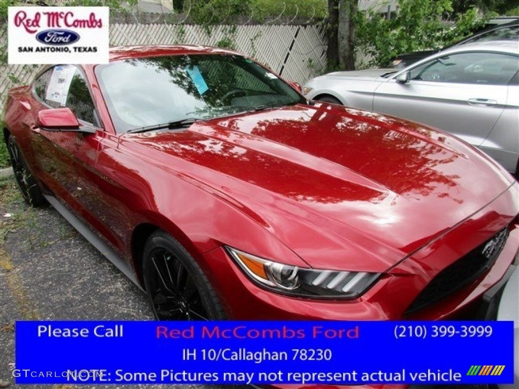 2016 Mustang EcoBoost Coupe - Ruby Red Metallic / Ebony photo #1
