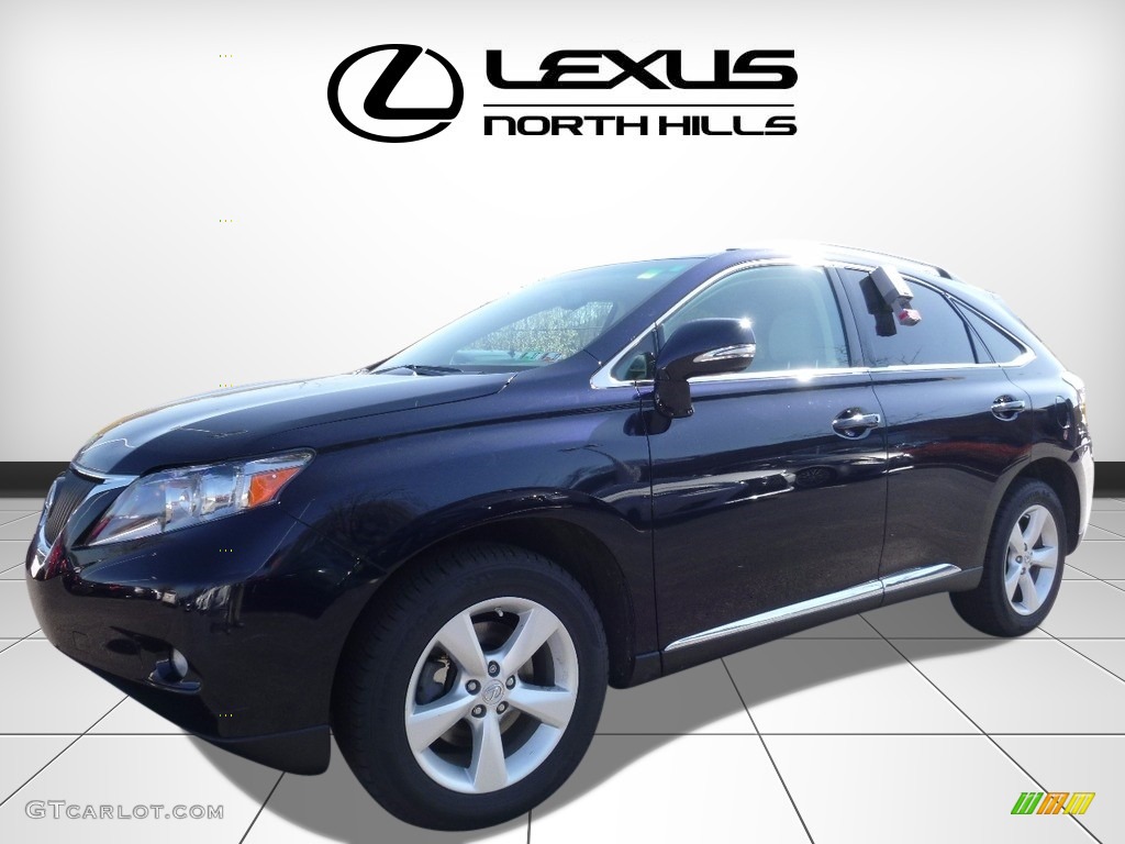 2010 RX 350 AWD - Black Sapphire Pearl / Parchment/Brown Walnut photo #4
