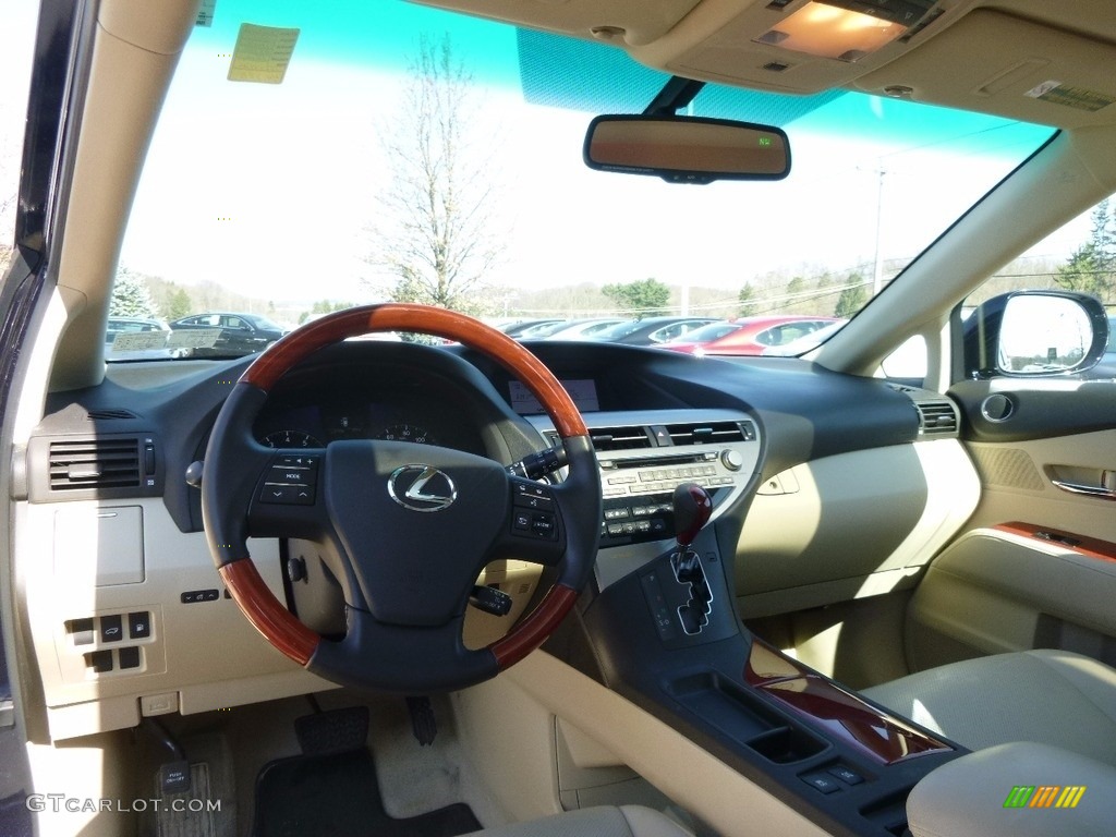 2010 RX 350 AWD - Black Sapphire Pearl / Parchment/Brown Walnut photo #11