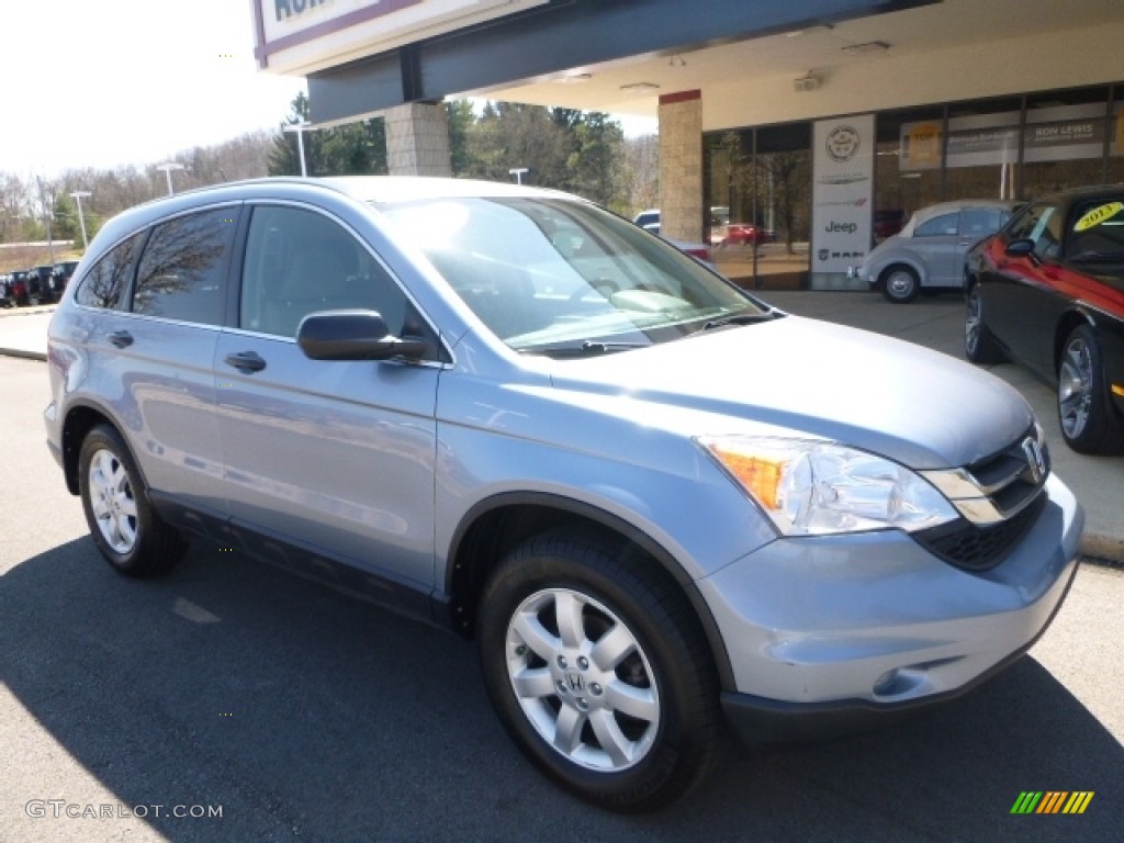 2011 CR-V SE 4WD - Glacier Blue Metallic / Gray photo #7