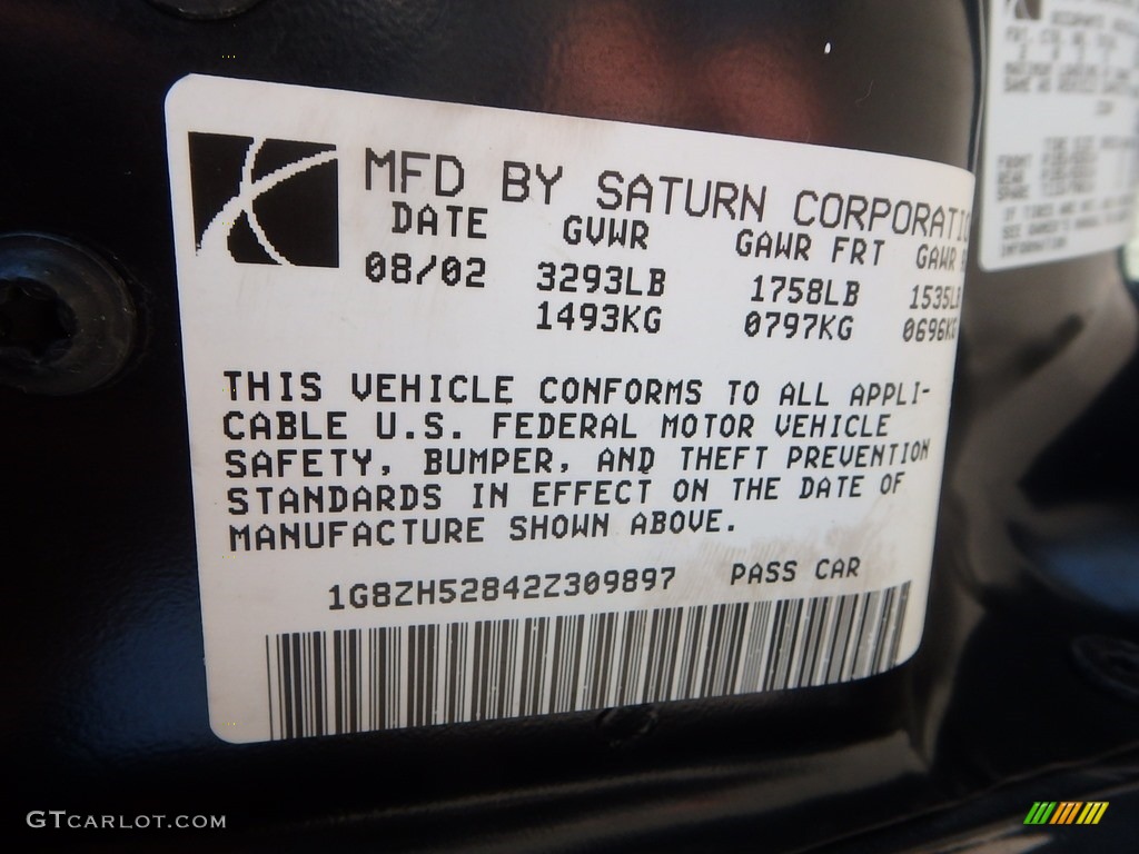 2002 S Series SL1 Sedan - Black Silver / Tan photo #14