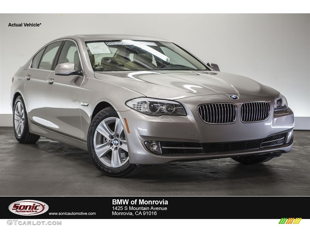 2013 5 Series 528i Sedan - Cashmere Silver Metallic / Venetian Beige photo #1